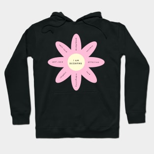 Flower Affirmation Word Hoodie